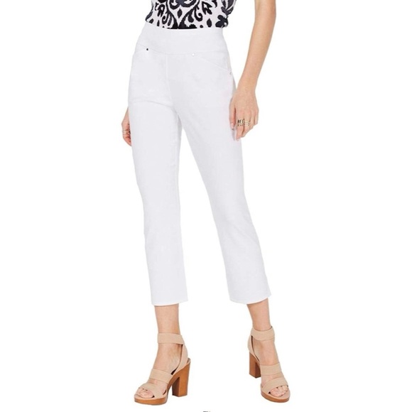 INC International Concepts Pants - INC Pants 2X24 Cropped Skinny Leg White